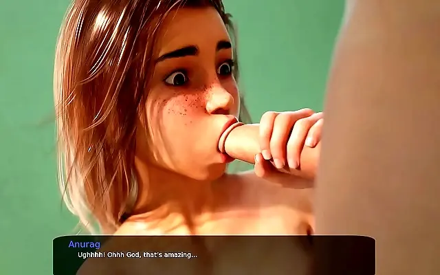 Horny Stepsister Sneaks Into Bathroom for a Filthy 3D Hentai Blowjob
