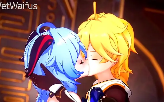 Ganyu and Aether Steamy 3D Encounter Full of Passion and Forbidden Desires