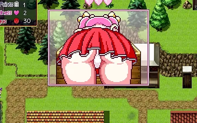 POV Close-Up of Noelle's Big Tits and Ass in the Hentai Game