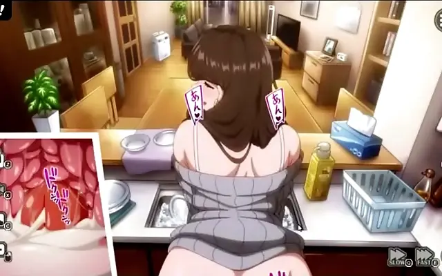 Caught in Doggy Style During Neighbor's Wife 2 Hentai Game Playthrough