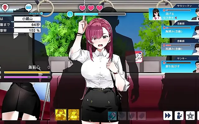 Silk Glove Tease in Forbidden Hentai Game Play