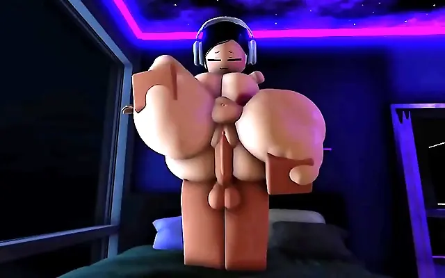 国产AV 家庭 啊啊 国三级 Busty Roblox roommate takes it deep and gets filled