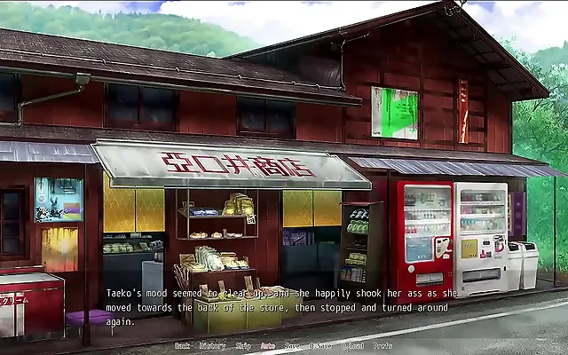 Lace lingerie tease in steamy anime village encounter