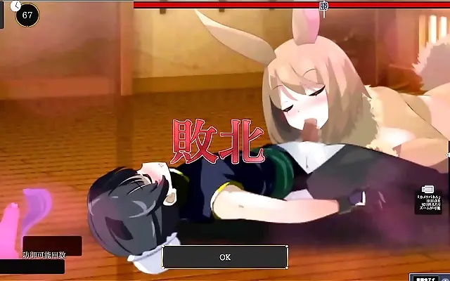 Young boy seduction in Japanese adult visual novel with intense blowjob scenes
