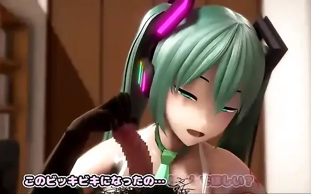 Hentai Office Romance Miku in 3D Bliss