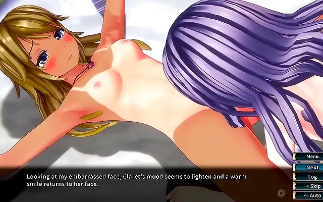 Lesbians Seduce Each Other in Erotic Hentai Game Play