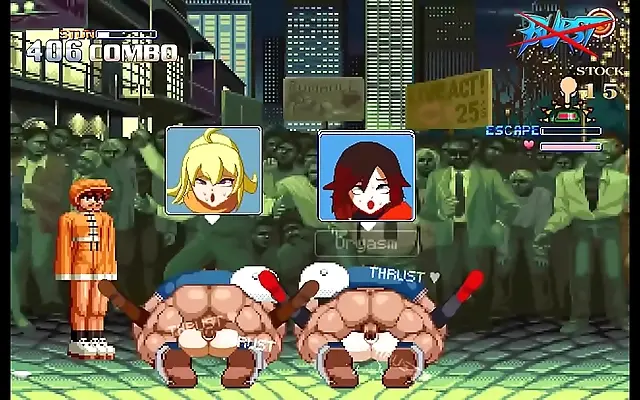 On All Fours Mugen Brian Takes On Yang and Ruby