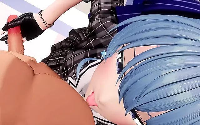 Suisei Channel 3D Hentai Handjob Animation