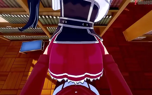 Two Seductive Demons Tempt and Toy with Akeno in 1 Hour 3D Hentai NTR Madness