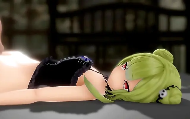Lace Bondage Thrills in 3D Hentai Fantasy with Uruha Rushia