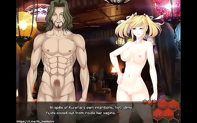 Straddles the edge of desire in forbidden Taimanin heat