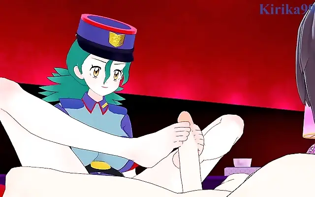 Two hot nurses and a cop in intense 3D hentai action