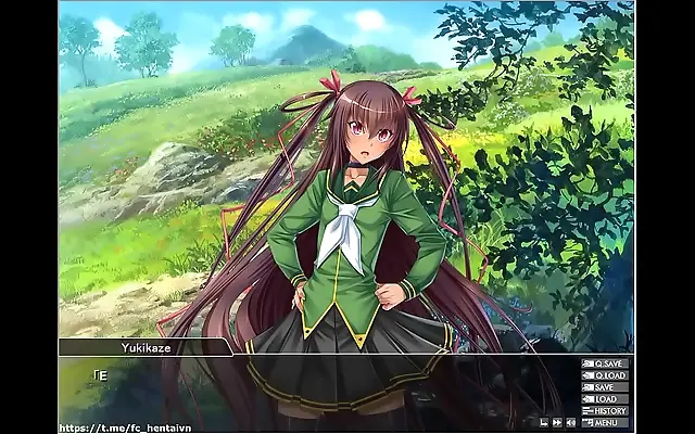 Black Lilith seduces Taimanin Yukikaze in erotic game prolog
