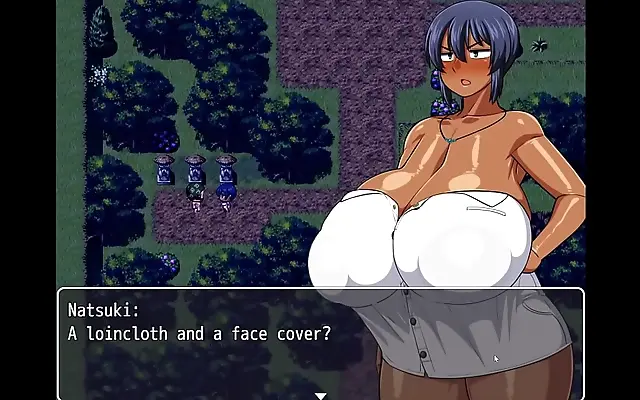 POV Close-Up of Busty Natsuki's Seductive Striptease in 3D Hentai Game