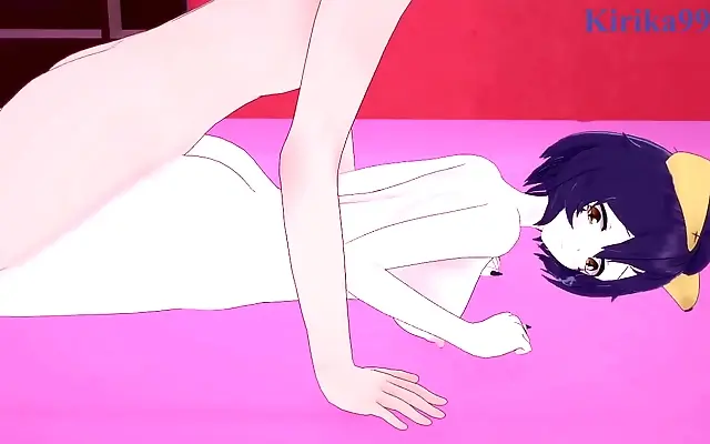 Desk Passion Utena Hiiragi and Haruka Hanabishi's Intense 3D Hentai Encounter