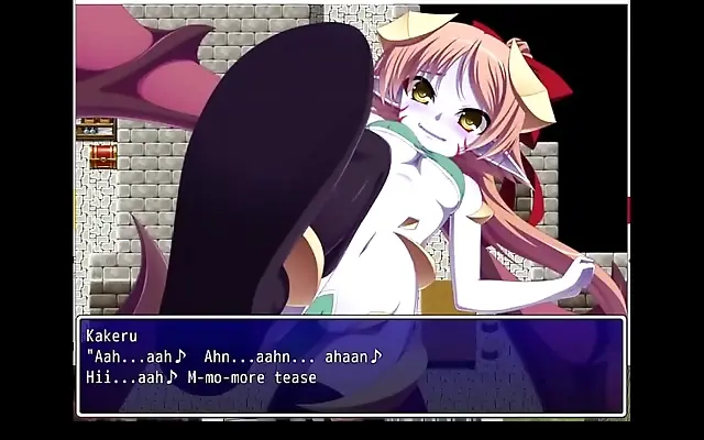 She commands his trembling form against the wall in a steamy hentai fantasy
