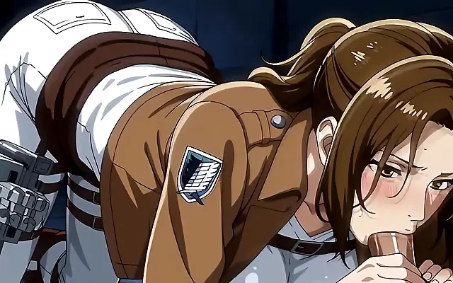 Lynne from AOT gets intimate in anime style AI fantasy encounter