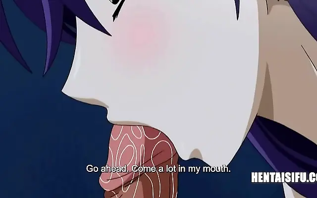 Lace lingerie betrayal with creampie cumshot in classic Japanese anime porn