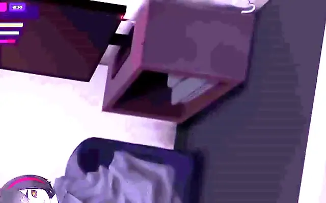 Beneath the metal curves of her wide hips the android girlfriend awakens