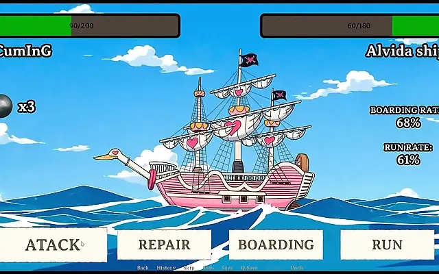 Frenzied Pirate Passion Alvida's Steamy Creampie Adventure