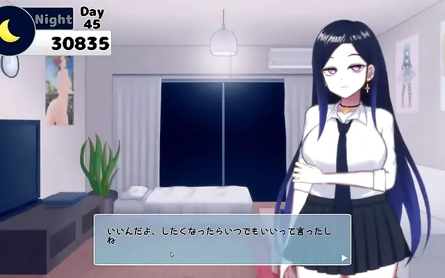 Megu moans I love you as clothes hit the floor in steamy 3D climax