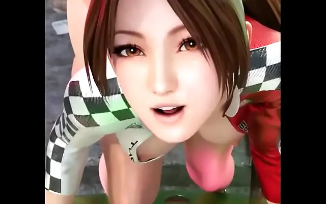 Two lovers race to climax with Queen Mai Shiranui taken from behind