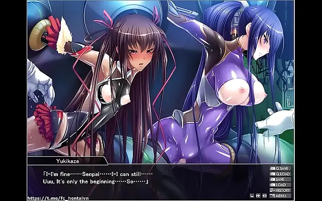 Lace Lingerie Tempts in Taimanin Yukikaze Part 2