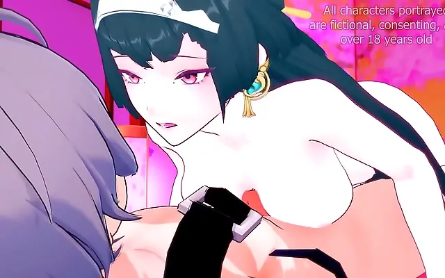 第一次 让我爽 亚洲国产精品 用力 Astra Yao seduces fan with naughty 3D hentai blowjob and big boobs action