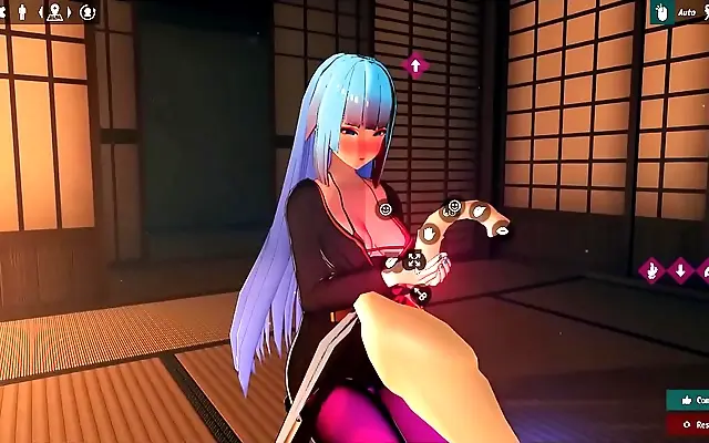 Her Futanari Footwork Teases a Living Dildo in 3D Hentai Ecstasy