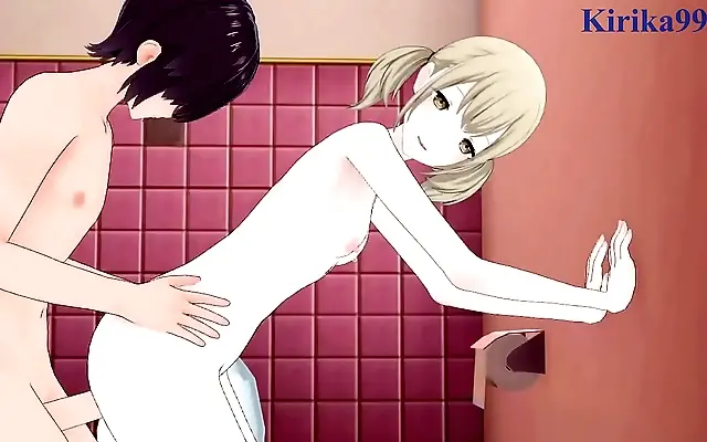 Two Anime Beauties Emu Otori and Kohane Azusawa in Intense 3D Hentai Action