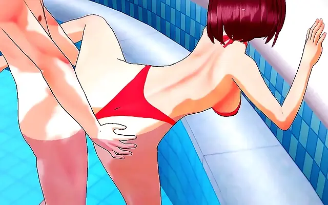 Momo Ayase takes it deep in steamy 3D pool fantasy