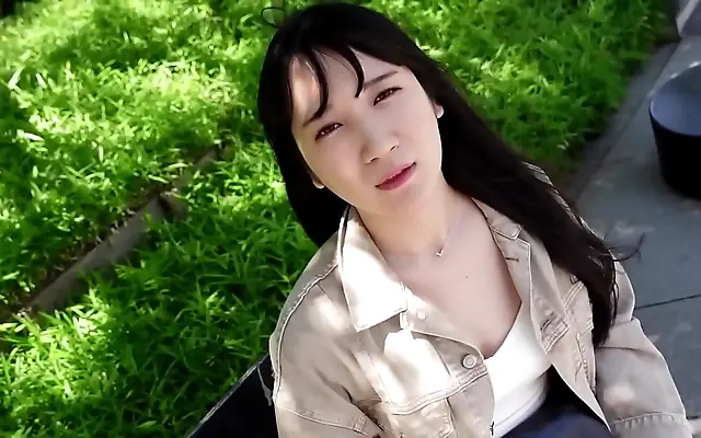 Young Japanese cutie moans through intense creampie creampie action in steamy POV session