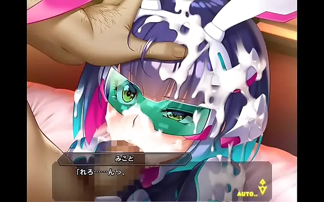 Tattooed vixen takes massive load in steaming hentai showdown