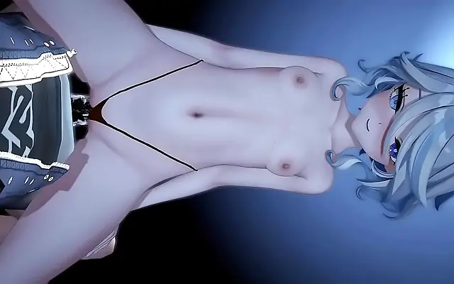 On All Fours Frina Takes It Doggy Style in Genshin Hentai