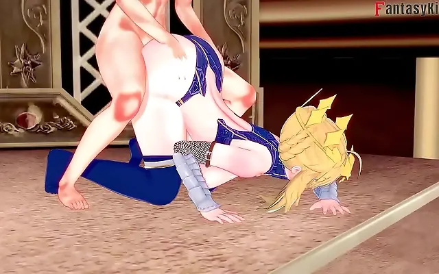 Her Dominant Strokes in Fate Zero 3D Hentai Ecstasy
