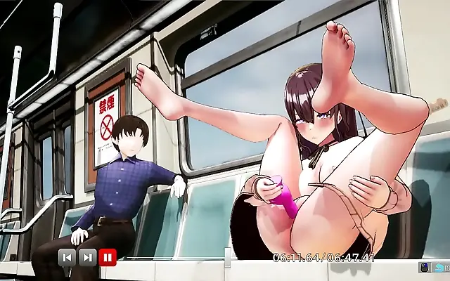 Busty Japanese Babe Flirts with Danger in Public Solo Tease