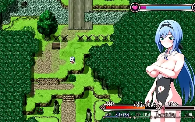 Ninja seductresses ambush cute heroine in steamy forest fantasy