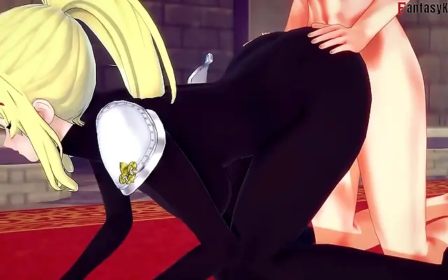 Bed thrashing with Lalatina in sheer fantasy 3D anime heat