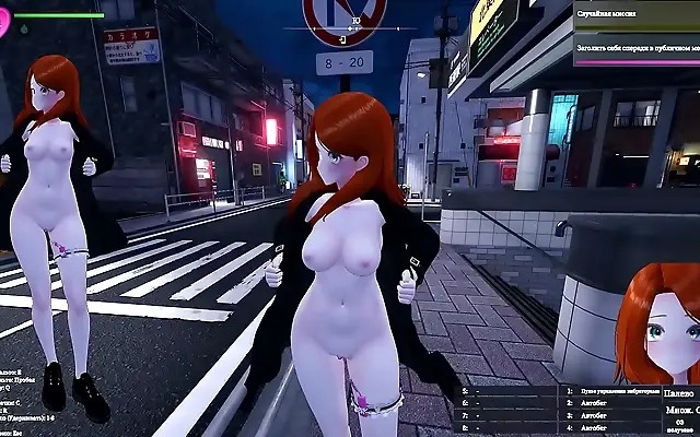 Virgin schoolgirl caught stripping in public for dark 3D hentai adventure