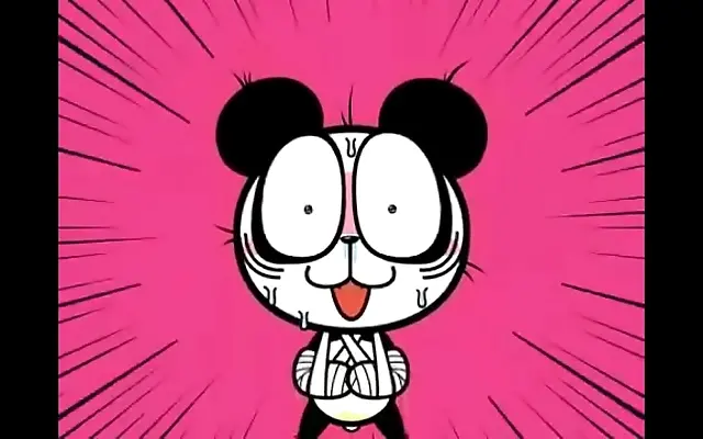 Rough panda passion in wild anime heat