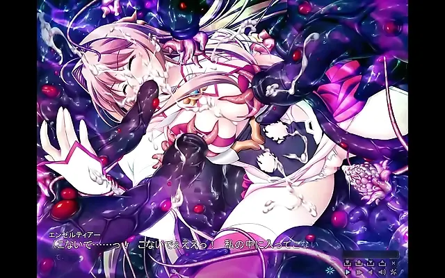 Two women entangled in tentacle torment and taboo pleasure