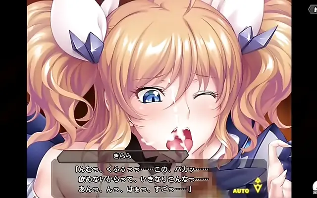 Explosive cumshot fuels intense big tit fuck in hot hentai game action