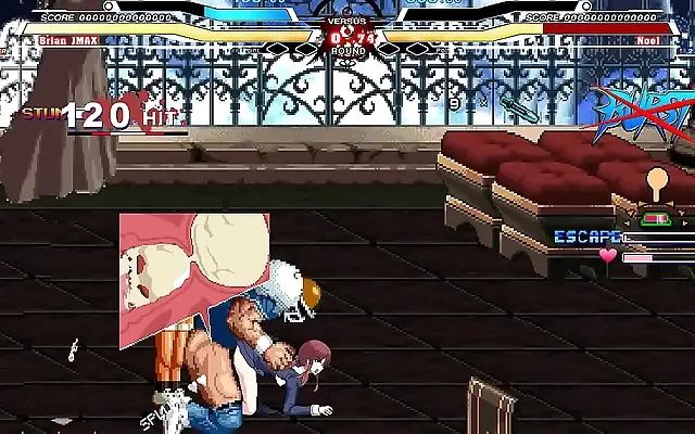 Kitchen creampie surprise with busty hentai goddess in mugen animation