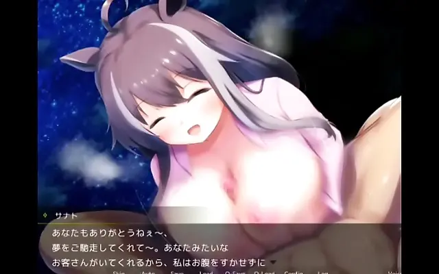 Against the wall she teases him with forbidden hentai thrills