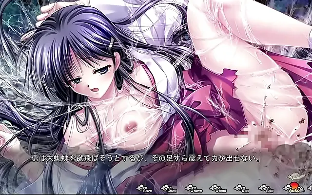 Seductive spider queen ensnares warrior in forbidden web of desire