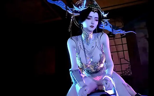 Big-Titted Oracle Cums in 3D Anime Bliss