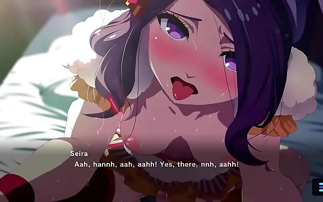 Seira rides the fluffy rabbit in enchanted Japanese hentai realms