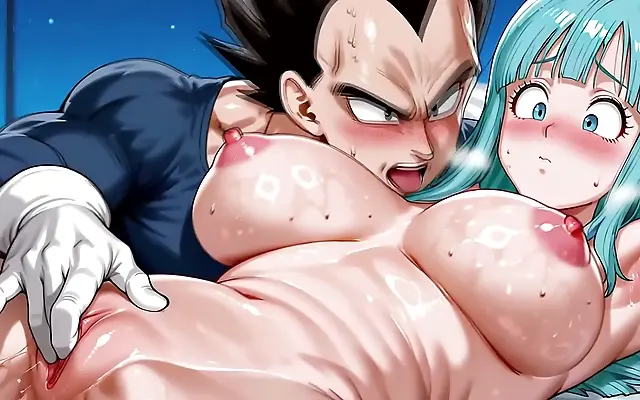 Sultry Anime Encounter with a Fiery Saiyan Prince