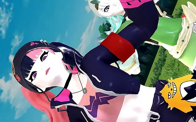 爽死 国产熟妇 欧美日韩 Club stage lights ignite with Aibao's sultry dance in MMD anime motion