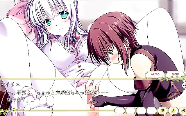 Desk fantasy with Iris unfolds in forbidden anime heat